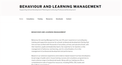 Desktop Screenshot of behaviour-learning.com